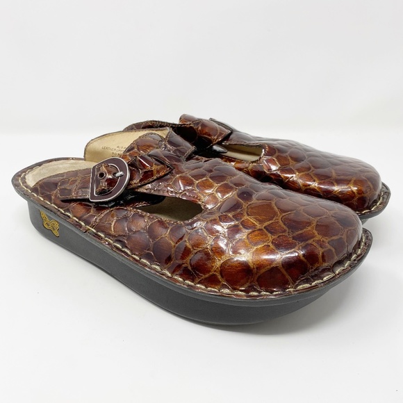 Alegria Shoes - Alegria Choco Croco Clogs